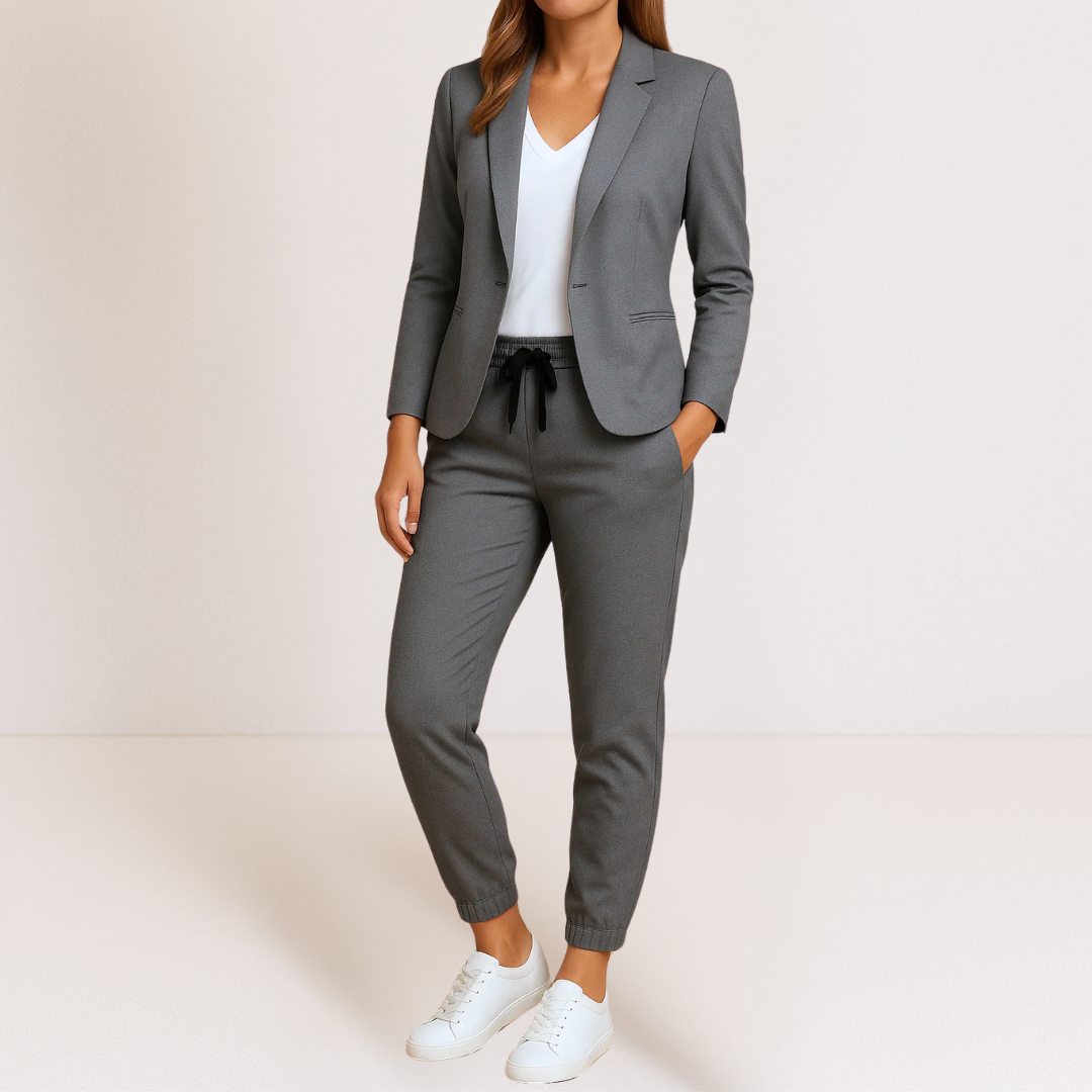 Miley™ Elegant Two-Piece Women's Suit with Tailored Blazer and Pants
