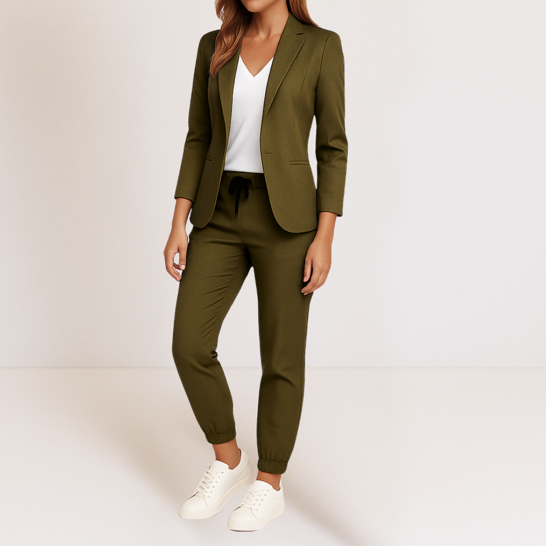 Miley™ Elegant Two-Piece Women's Suit with Tailored Blazer and Pants