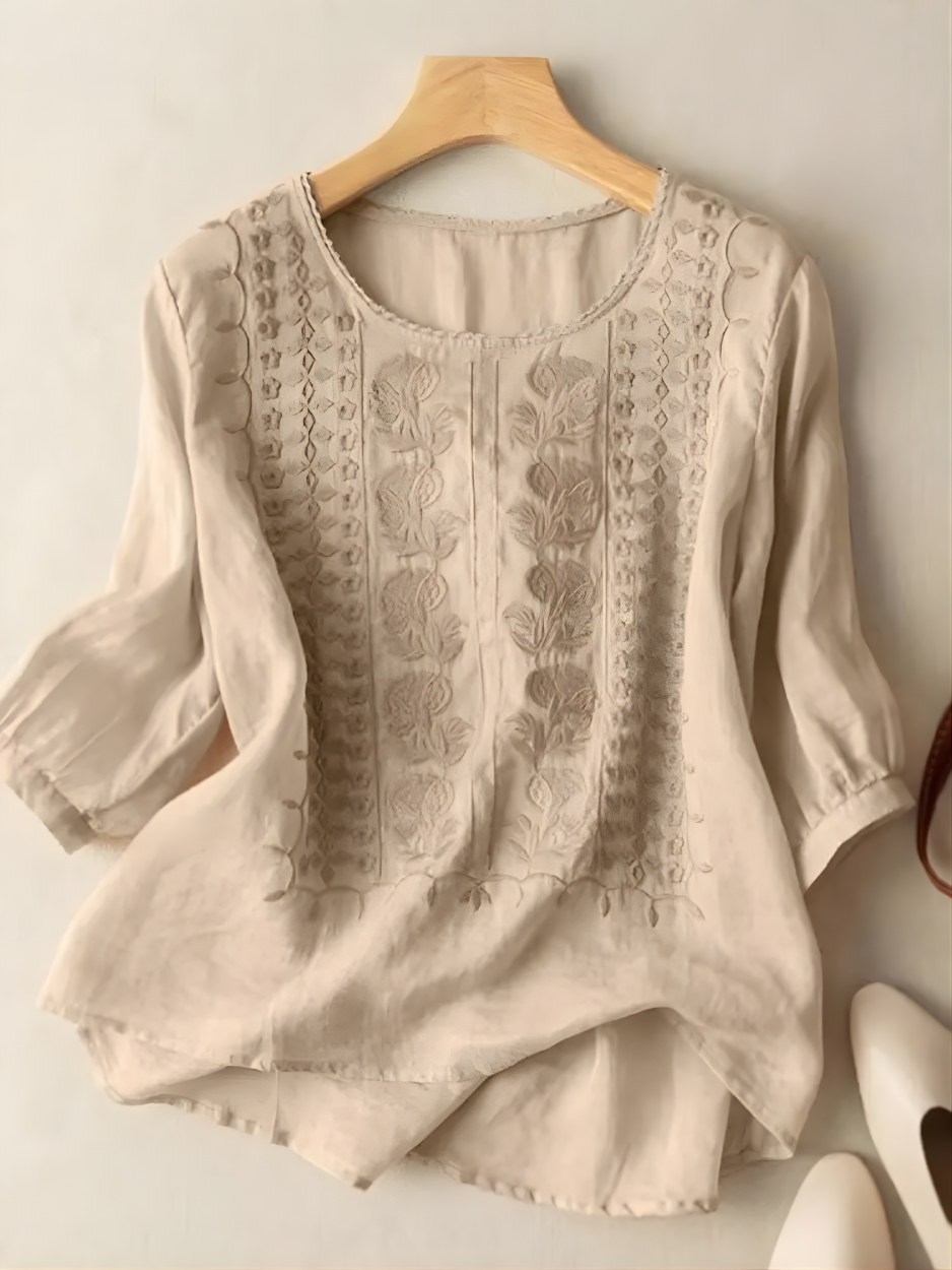 Violet™ Bohemian Embroidered Top