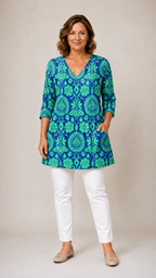 Marlee | V-Neck Long Blouse