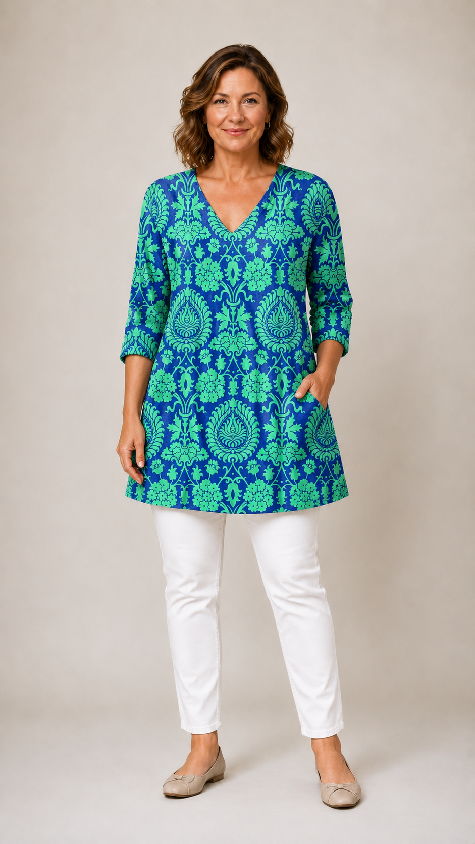 Marlee | V-Neck Long Blouse