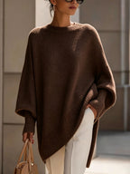 Marise Draped Sweater with Elegant Flowing Design