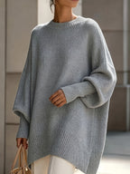 Marise Draped Sweater with Elegant Flowing Design