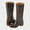 Rhonda's Chic Leather Tall Boots for Women