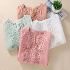 Sophie™ Floral Embroidered Cotton Blouse