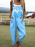 Dreamwave Heart Print Jumpsuit