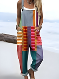 Colorburst Stripes Jumpsuit by Kara™