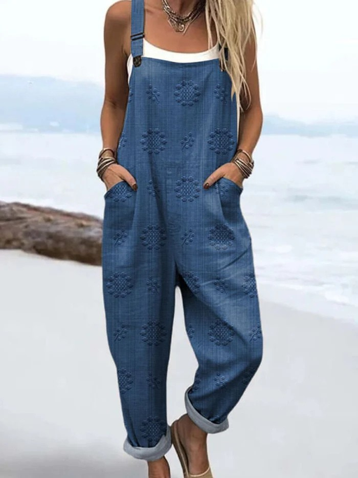 Meadow Glow Floral Print Jumpsuit