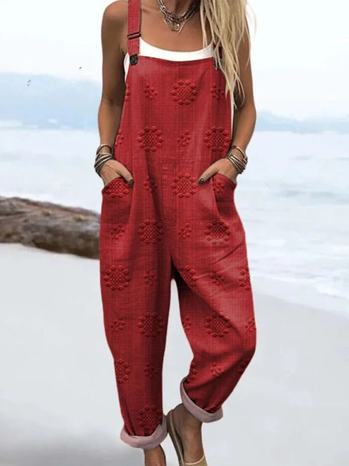 Meadow Glow Floral Print Jumpsuit