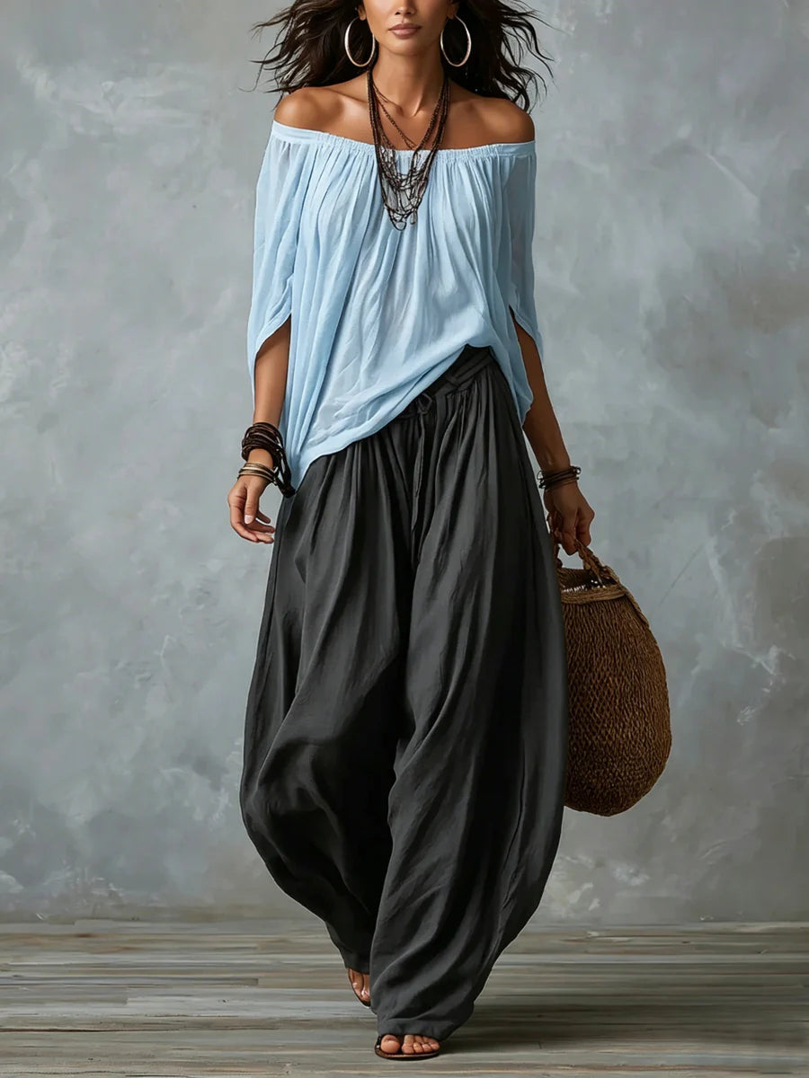 Aviana™ Chic Blue Gray Two-Piece Set