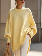 Marise Draped Sweater with Elegant Flowing Design