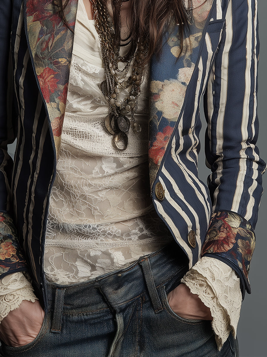 Eden™ Boho Striped Blazer