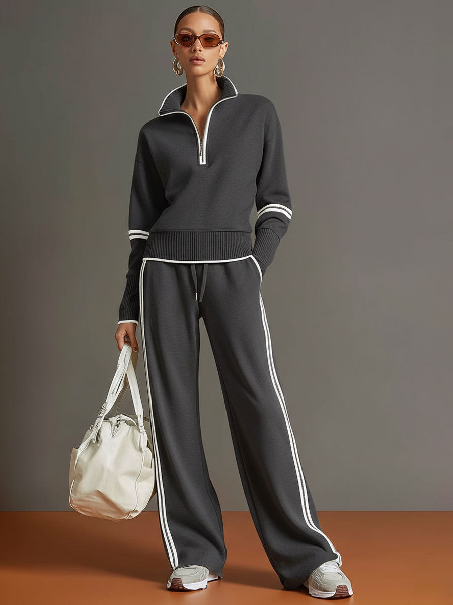 Kinsley™ Cozy Two-Piece Lounge Set with Stylish Details