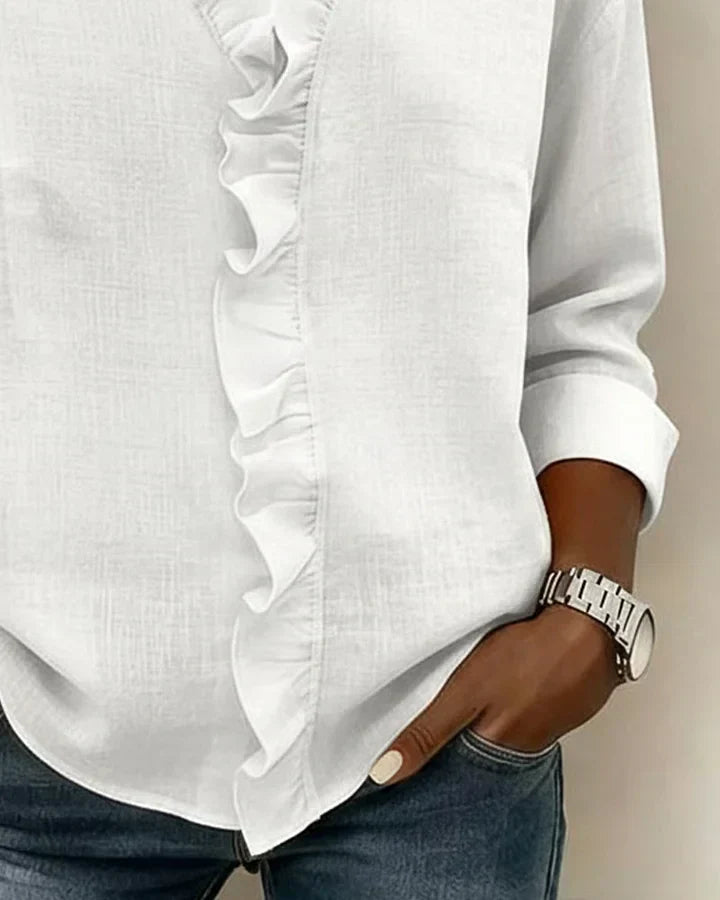 Lottie™ V-Neck Ruffle Blouse