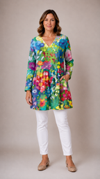 Millie | V-Neck Long Blouse