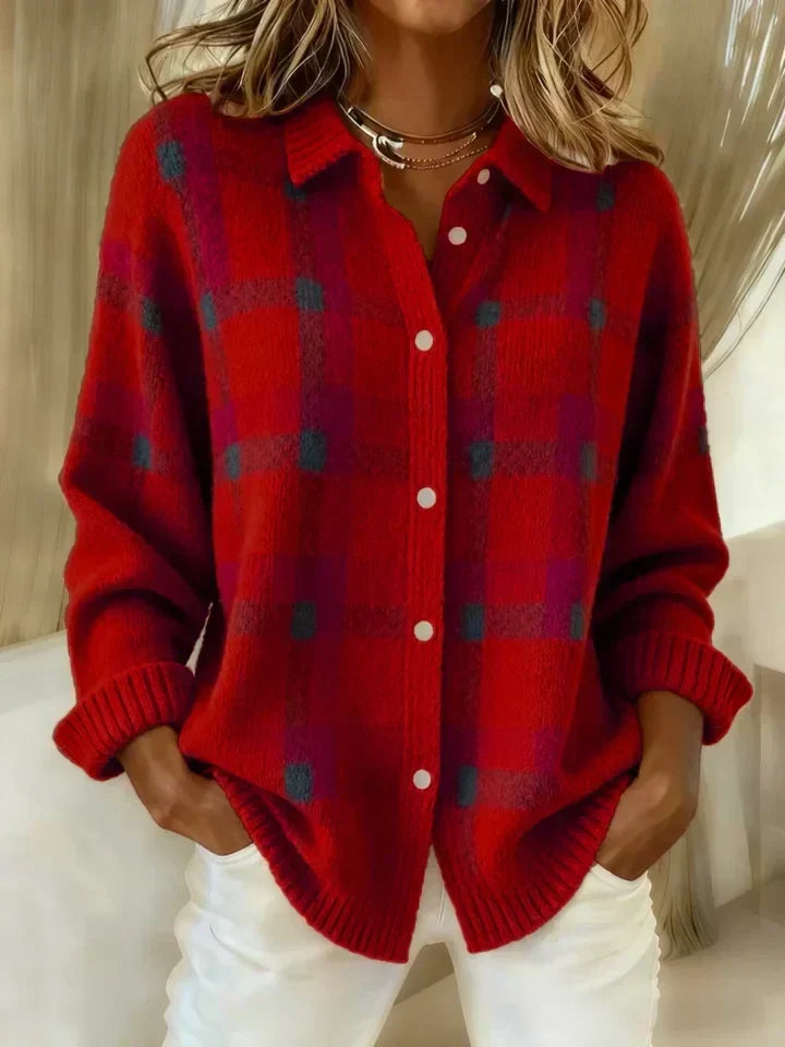 Salome™ Ultra-Soft Plaid Button-Up Shirt