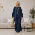 Isabelle™ Chic Elegant Two-Piece Set with Flowy Skirt and Top