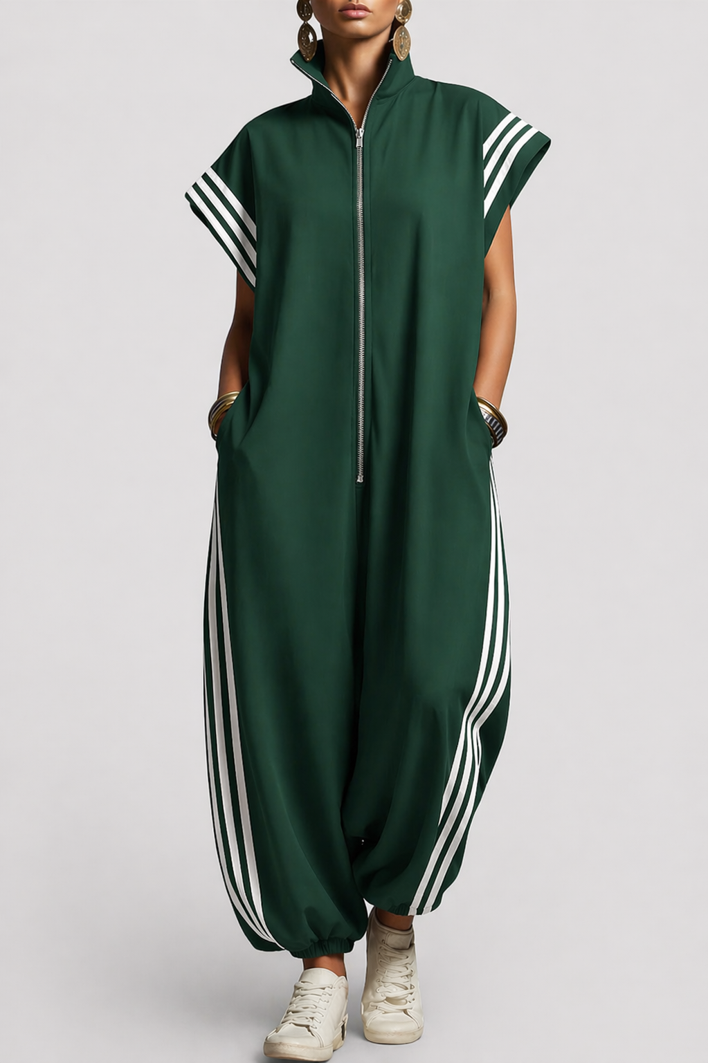 Cheyenne™ Women's Zip Neck Jumpsuit with Stylish Design