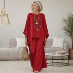 Isabelle™ Chic Elegant Two-Piece Set with Flowy Skirt and Top