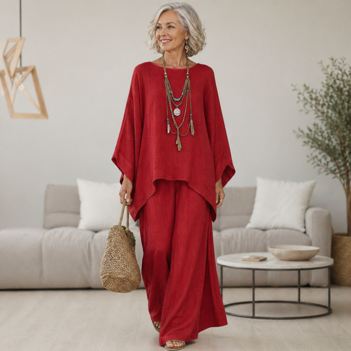 Isabelle™ Chic Elegant Two-Piece Set with Flowy Skirt and Top