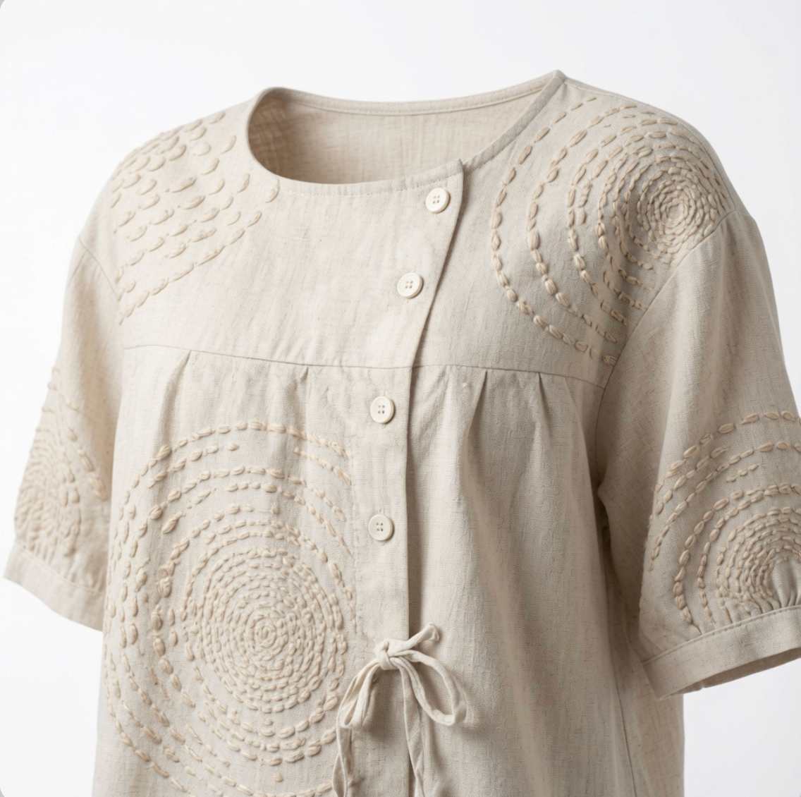 Mirabelle™ Casual Top with Embroidery