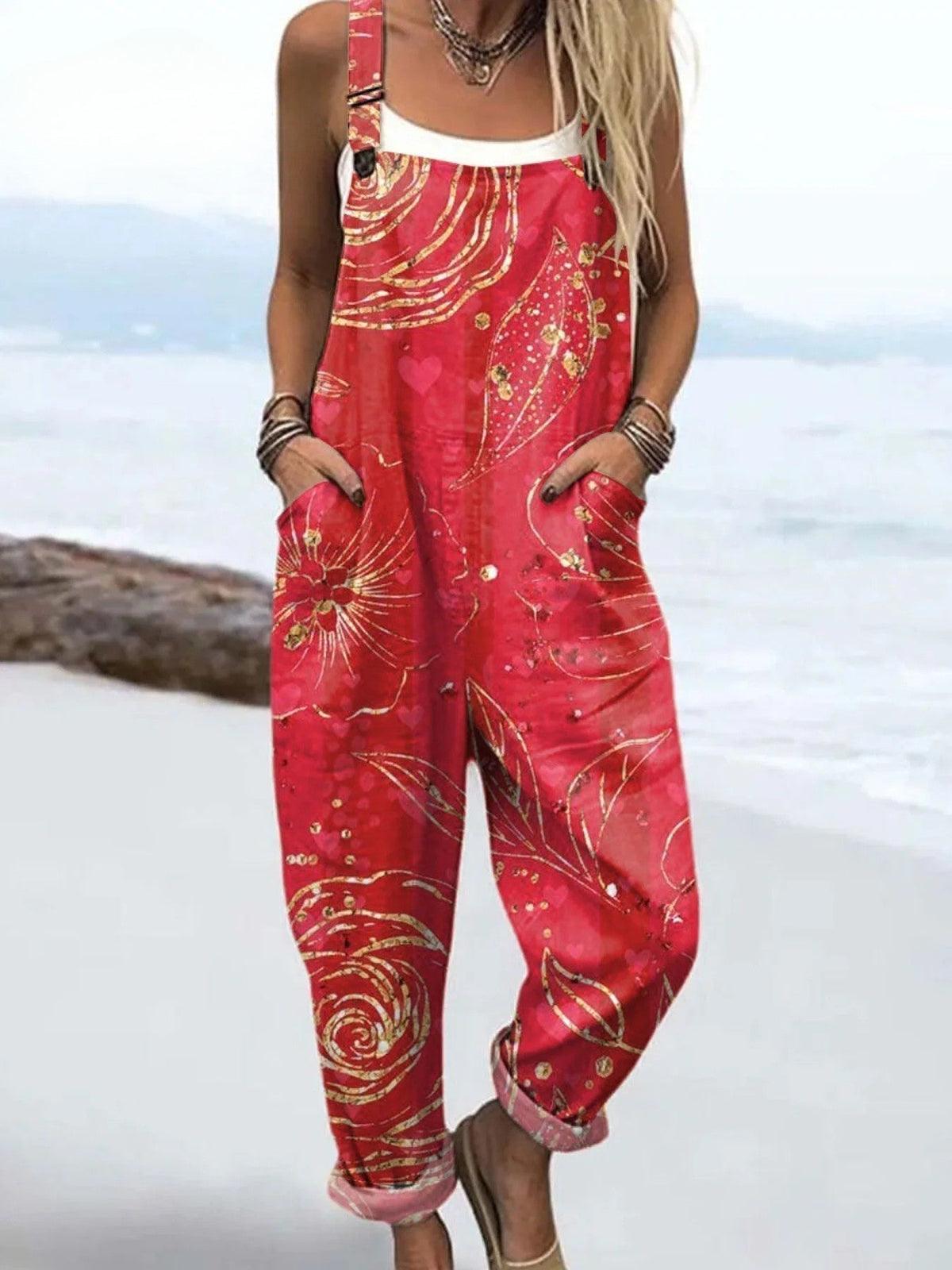 Wildflower Drift Floral Print Jumpsuit
