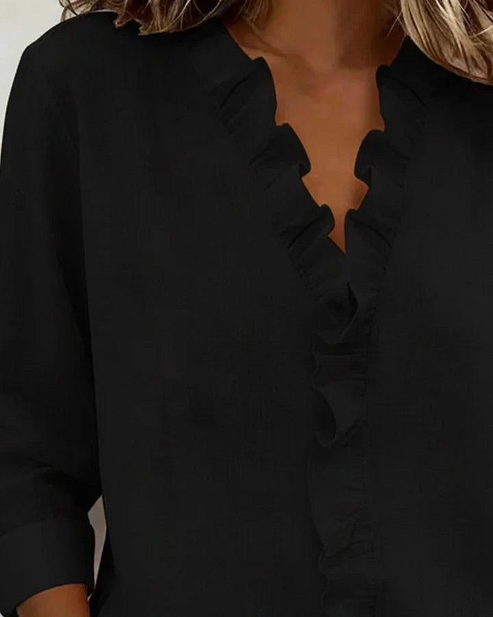 Lottie™ V-Neck Ruffle Blouse