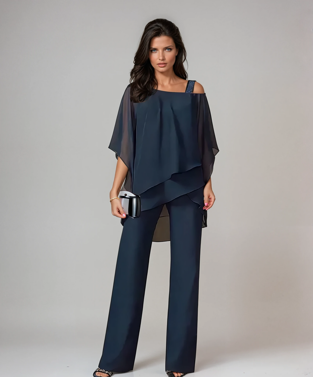 Scarlett™ Elegant Two-Piece Layered Set with Ruffled Details