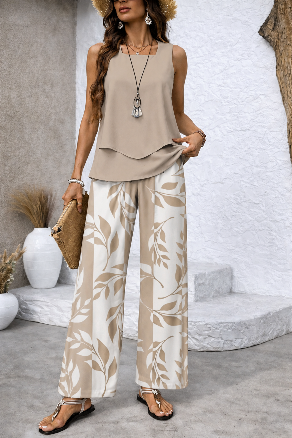 Desert Leaf Two-Piece Lounge Set