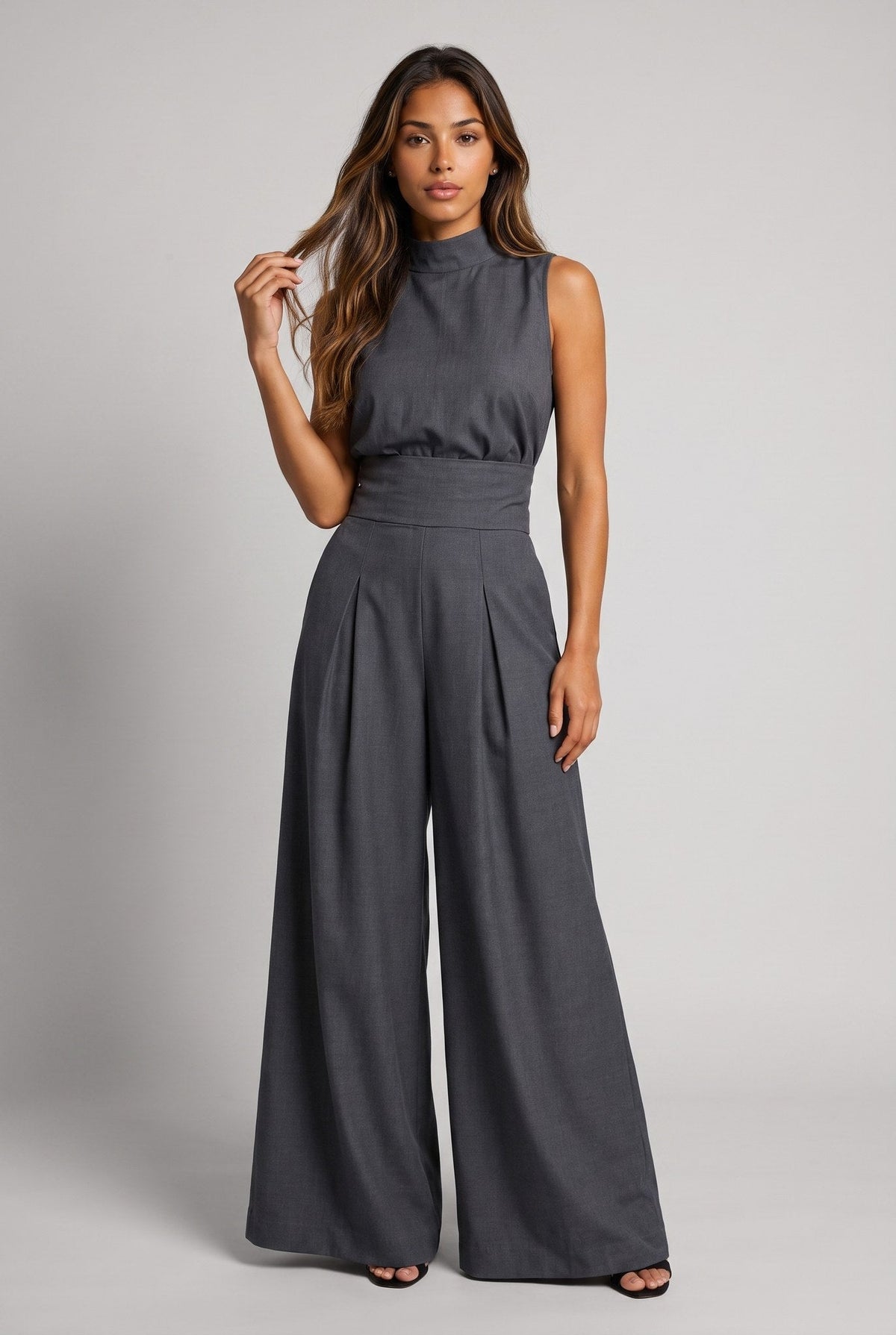 Aleia™ Chic Linen Blend Two-Piece Set with Relaxed Fit