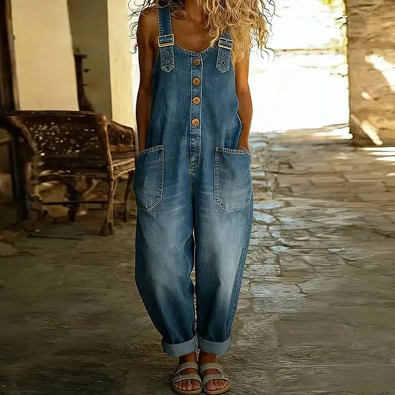 Juniper™ Classic Soft Denim Overalls with Adjustable Straps