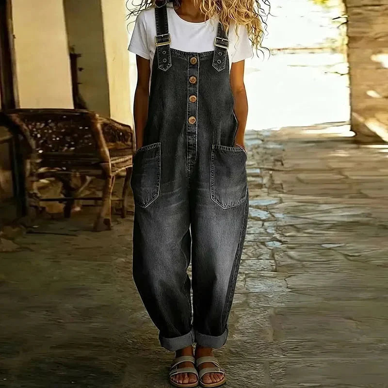 Juniper™ Classic Soft Denim Overalls with Adjustable Straps
