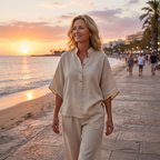 Calliope™ Casual Cotton-Linen Two-Piece Set