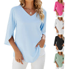 Jadzia™ Easygoing V-Neck Top