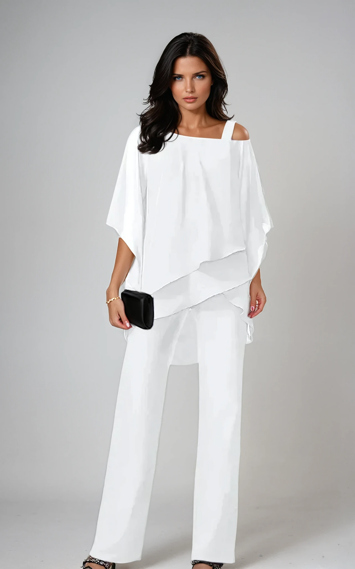 Scarlett™ Elegant Two-Piece Layered Set with Ruffled Details