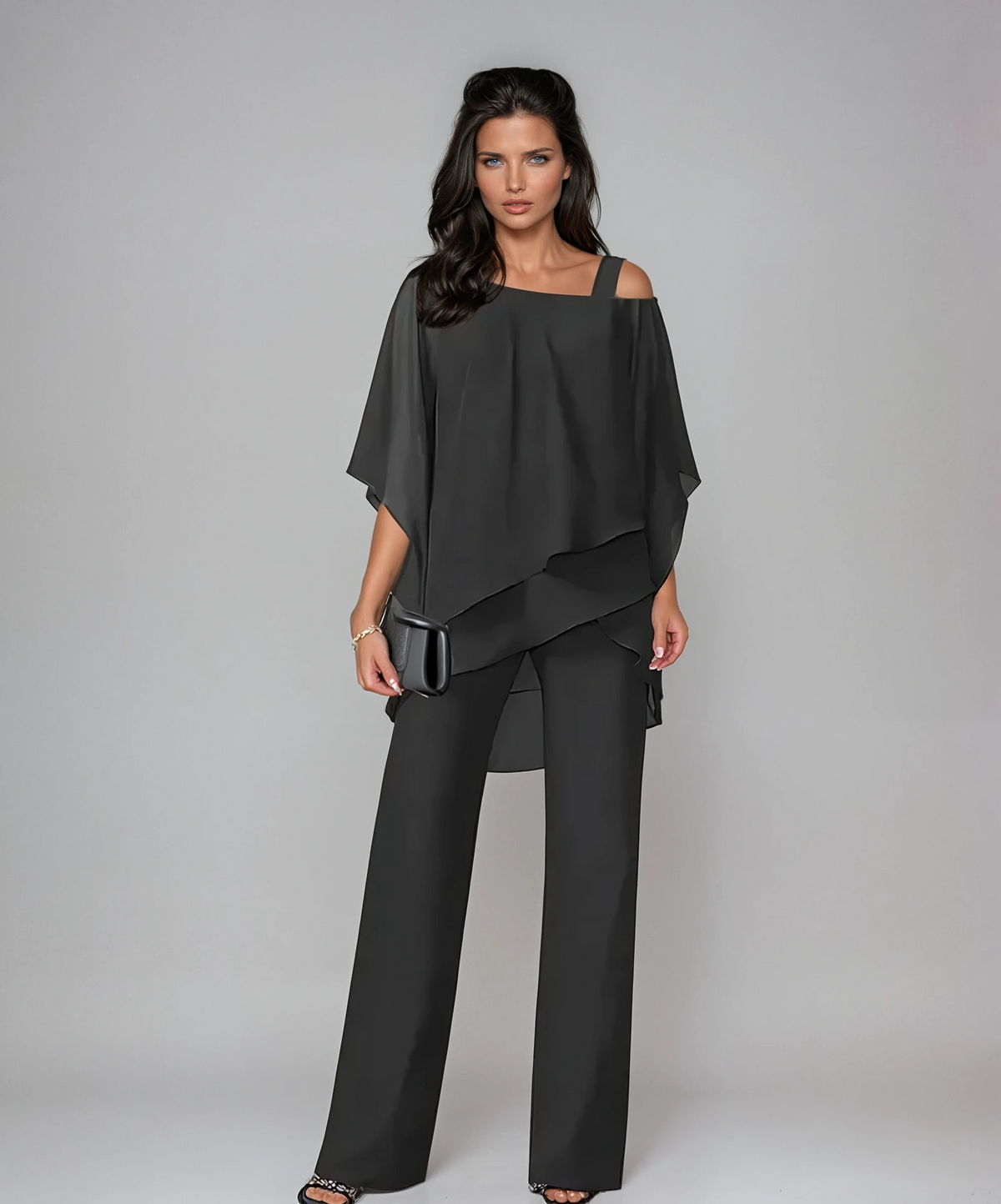 Scarlett™ Elegant Two-Piece Layered Set with Ruffled Details