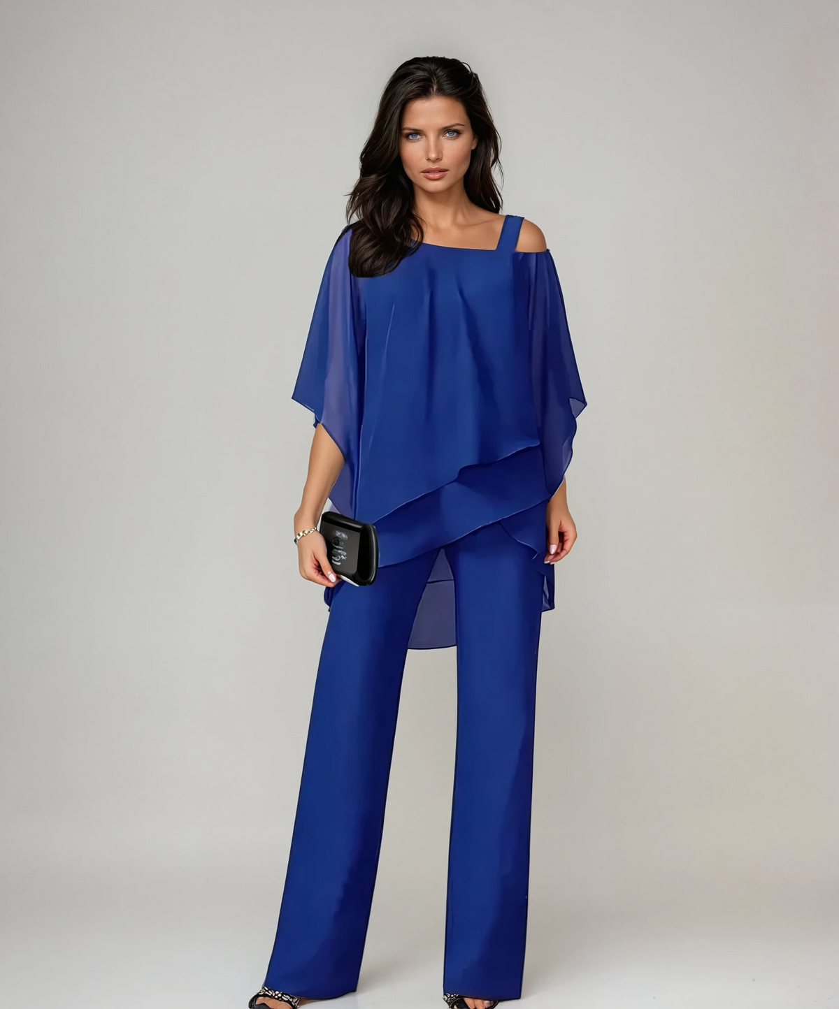 Scarlett™ Elegant Two-Piece Layered Set with Ruffled Details