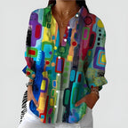 Everly™ Geometric Pattern Blouse