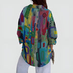 Everly™ Geometric Pattern Blouse