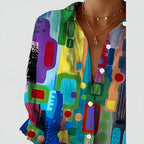 Everly™ Geometric Pattern Blouse