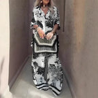 Tasha™ Floral V-Neck Top & Matching Long Pants Set